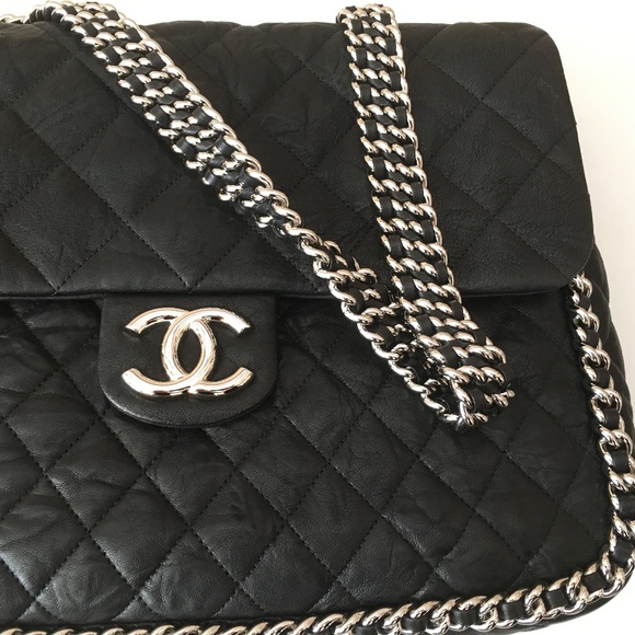CHANEL Handbags - ❤️❤️ SOLD ❤️❤️ Authentic💎CHANEL Chain Around Leather MAXI FLAP Bag